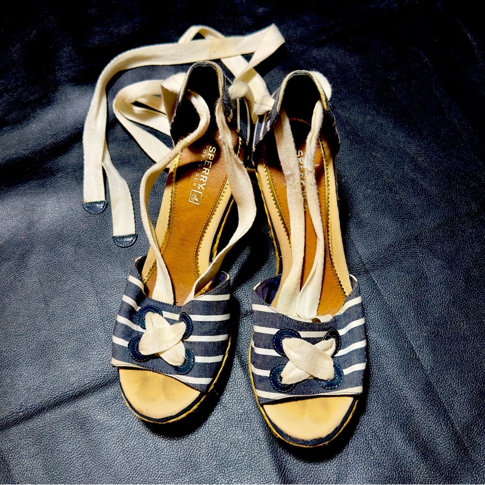 Espadrilles in denim blue practically new
